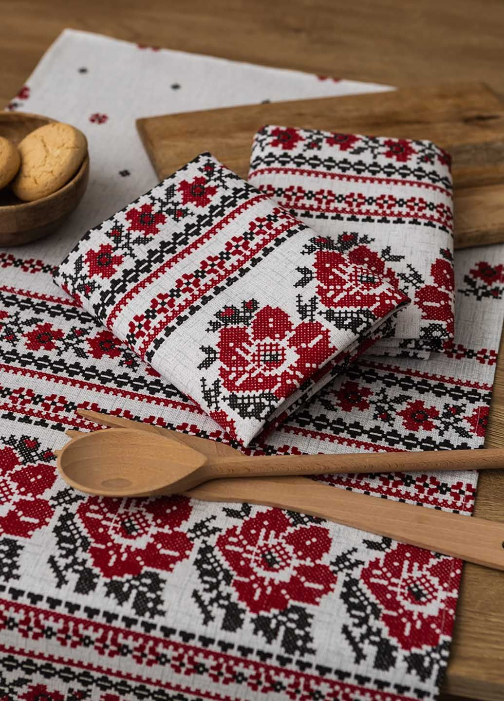 Homedec кухонное полотенце "серый орнамент" 75х40 см. орнамент серый производство - Украина