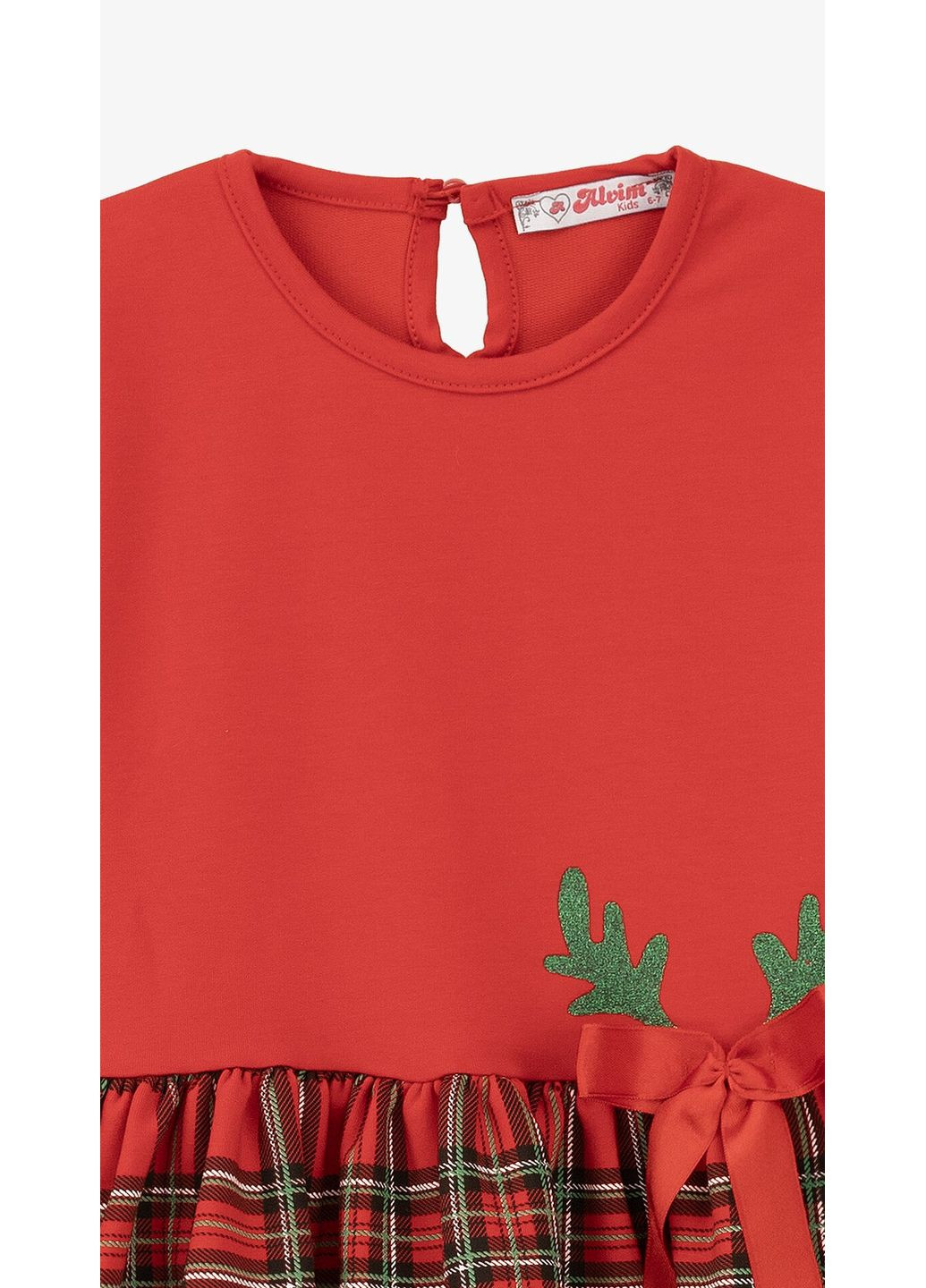 Червона сукня святкова з принтом для дівчинки 1082 116 см shop (2000999331053) Aura Style (368866440)