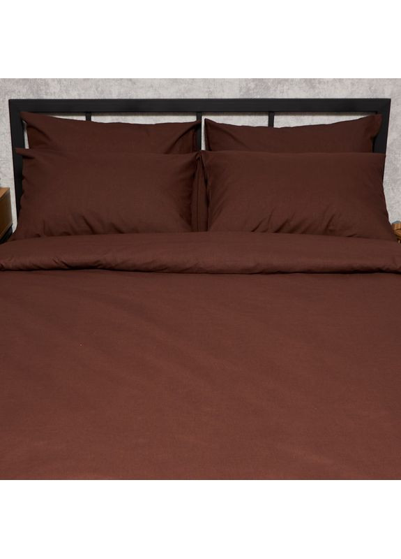 Комплект постільної білизни Бязь Gold Люкс двоспальні 175х210 наволочки 4х70х70 (MS-820008934) Moon&Star Chocolate Dream (356116434)