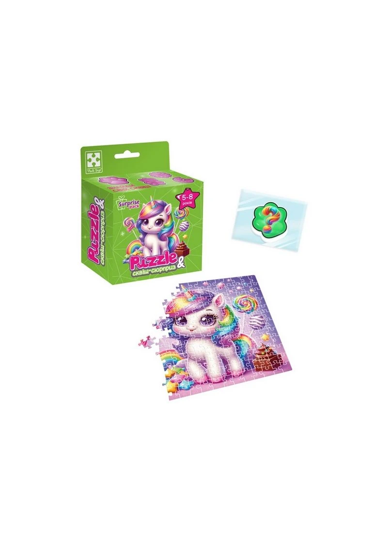 Пазли та сквіш-сюрприз Єдиноріжка VT8030-02 Vladi toys (393741013)