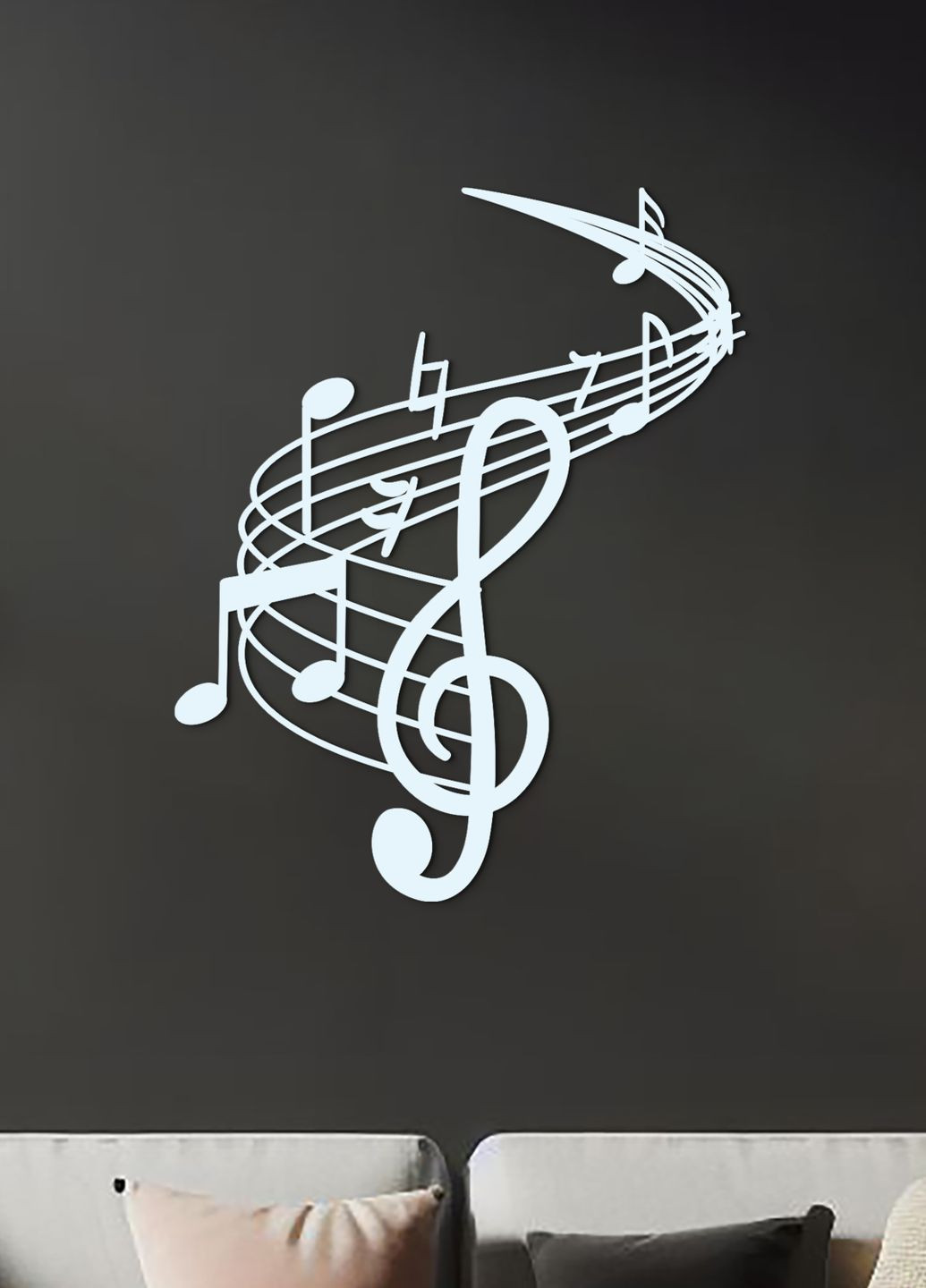 Декоративное панно из дерева, настенный декор для дома "Музыка", интерьерная картина 20х25 см Woodyard (292112880)