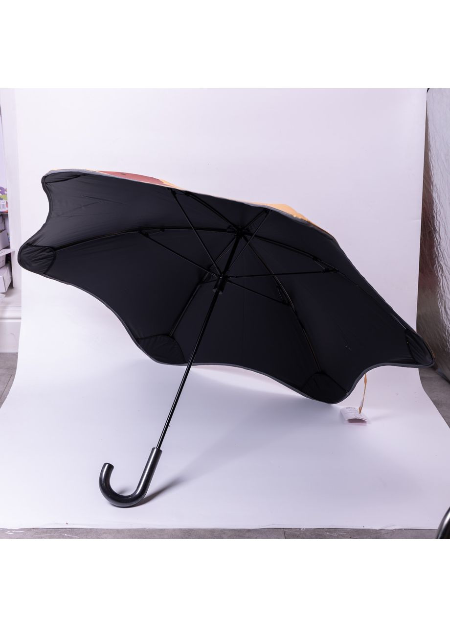 Жовта} дитяча механічна парасолька жовта з принтом 90 см для захисту від дощу стильна та міцна. Yiwu (370602346)