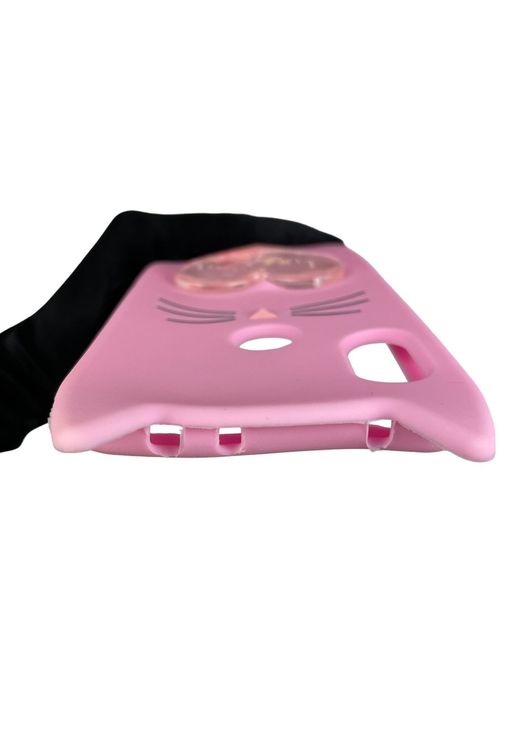 Чохол для Redmi Note 6 Pro дитячий 3д у формі котика переливашка серце на сяомі редмі нот 6 про рожевий Xiaomi (366021169)