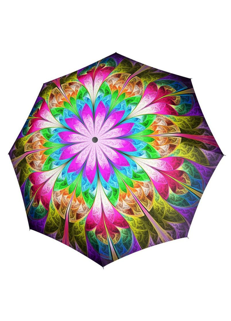 Комбинированный яркий женский зонтик оригинал Doppler средний система антиветер (307167248)