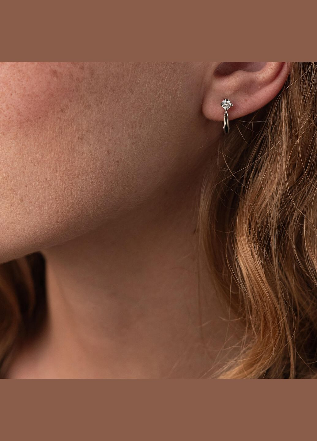 Детские серебряные серьги с фианитами 5950 Oniks (264393015)