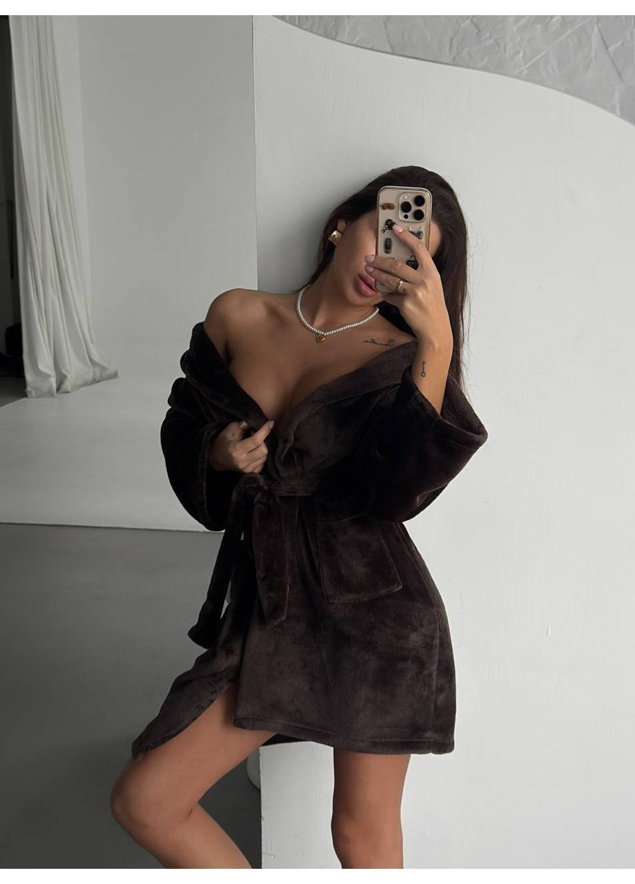 Женский халат махра No Brand Г792/793-407/2 (370590815)