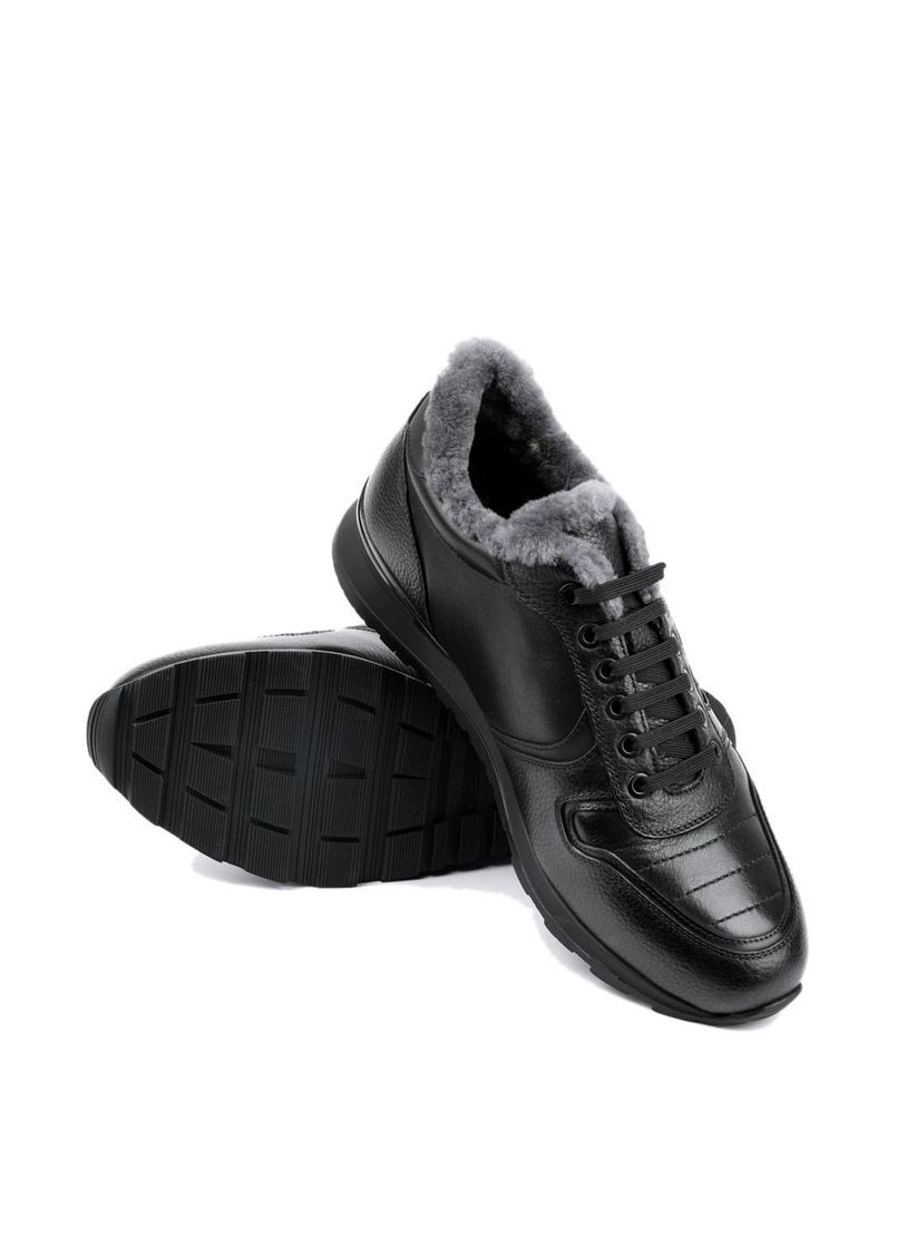 Чорні Зимовий чоловічі кросівки 025a-04-g70/d01/s42mоз24-24 чорний шкіра MIRATON