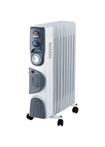 Масляный обогреватель EDSH-77S9F,, 2000 Вт, 9 секций, 3 режима работы 800/1200/2000 Вт, площадь обогрева 20м.кв, терморегулятор, EDLER (395336947)