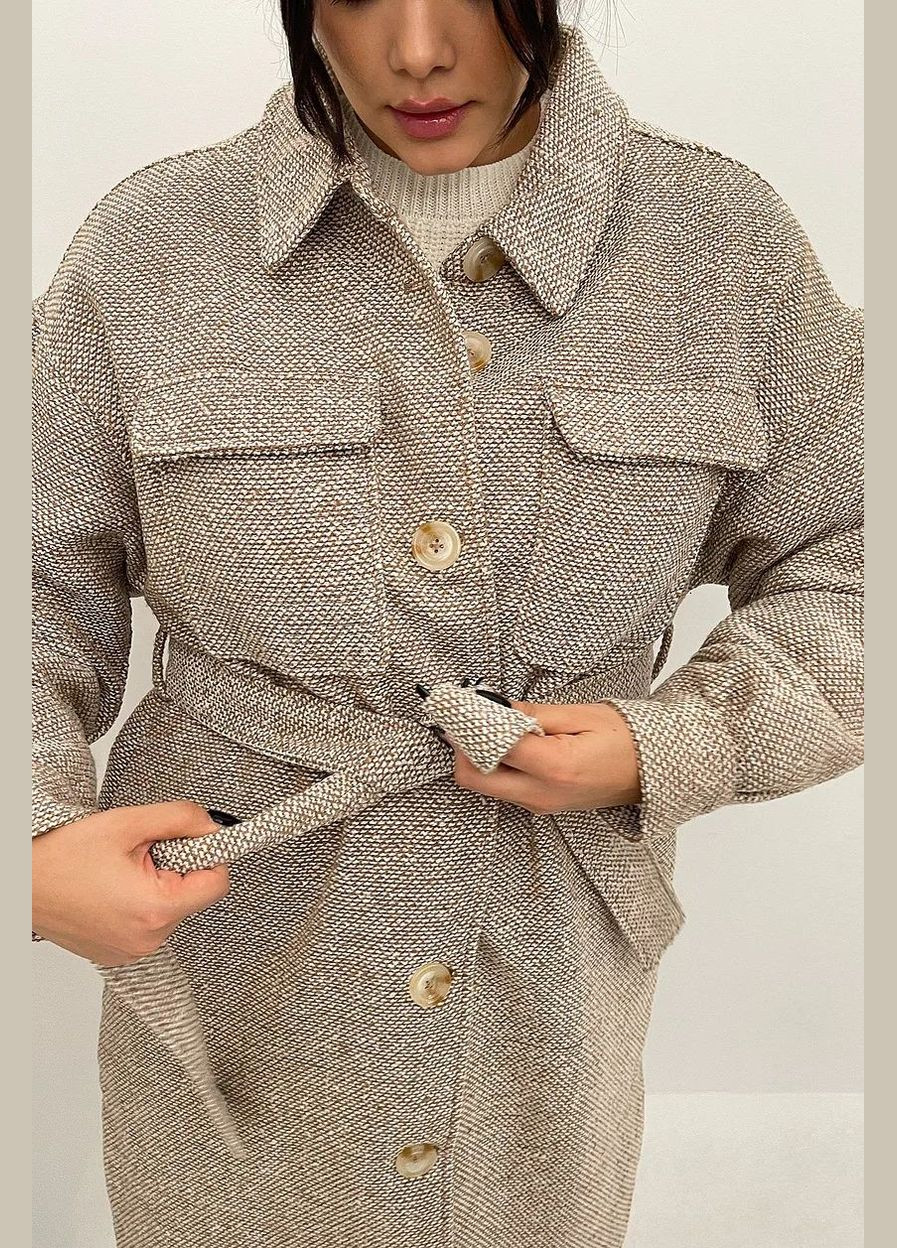 Білий Пальто демісезон,білий-бежевий, NA-KD