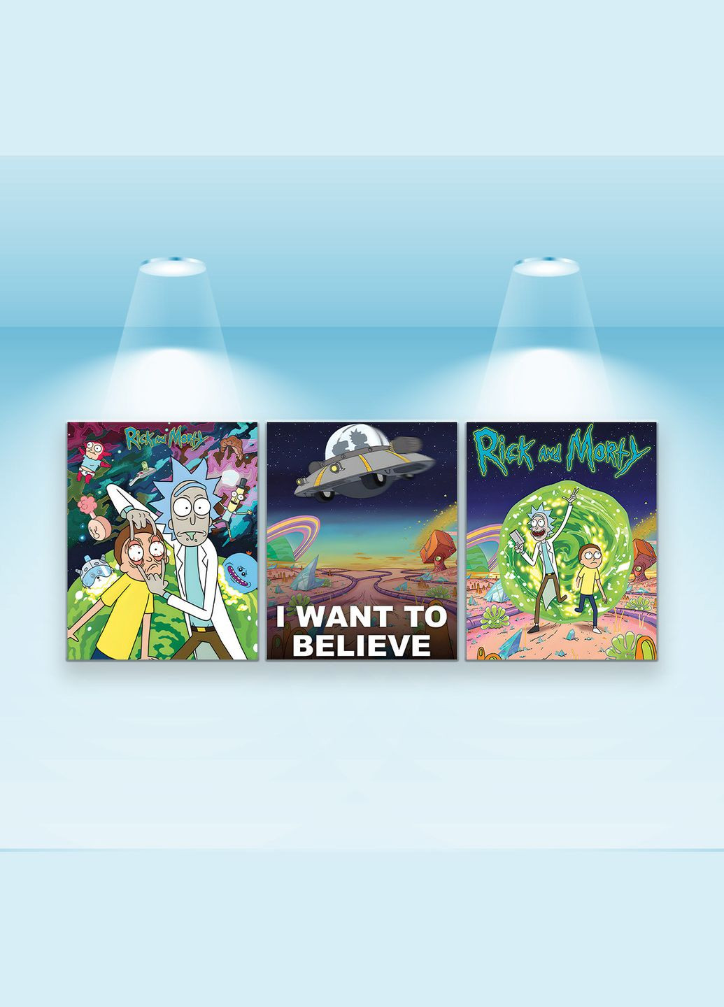 Набор постеров Рик и Морти (PS-174) 3 шт. Riviera Blanca (303136245)