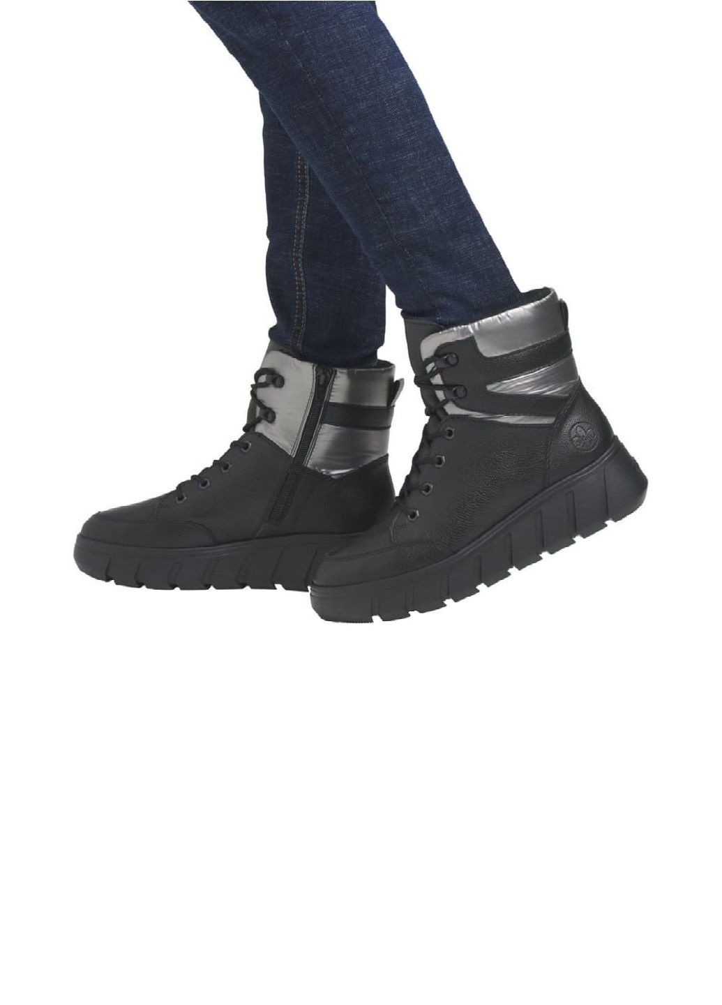 Зимние ботинки Rieker из искусственной кожи