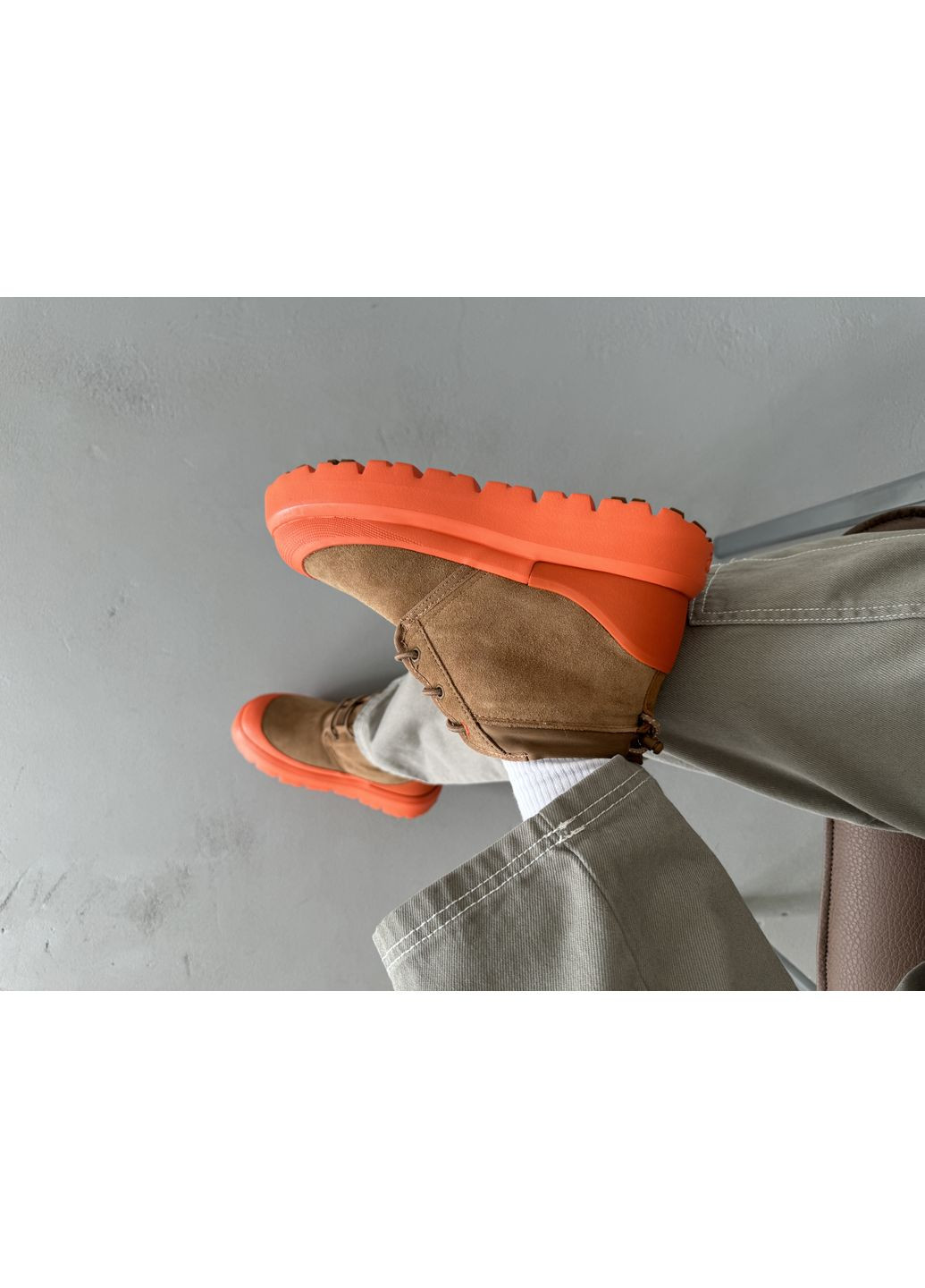 Помаранчеві Осінні кросівки чоловічі UGG Neumel Hybrid Chestnut Orange | Угі Неймель Гібрид