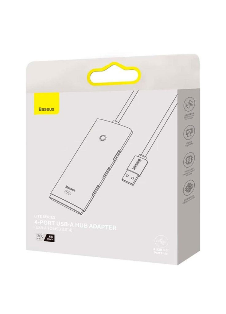 Конвертер хаб USB — 4in-1 Lite Series 4-Port USB-A to 4*USB3.0 2 метра Baseus (293945143)