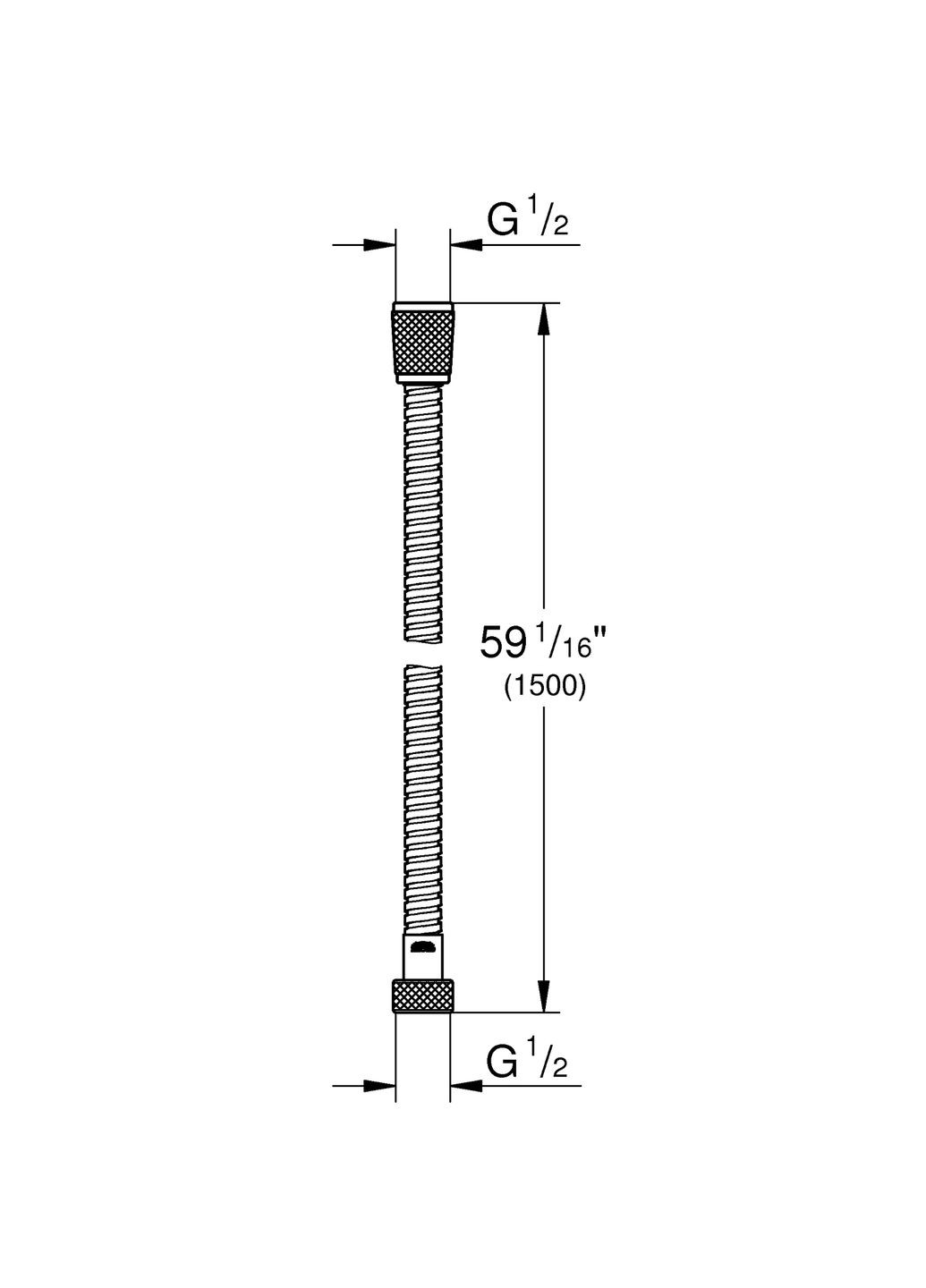 Душовий шланг 150 см Relexaflex (28105001) Grohe (388595694)