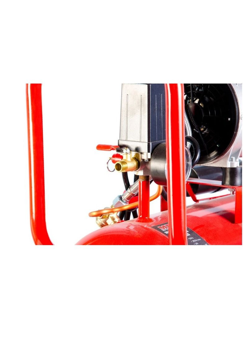 Компресор безшумний PROFI OIL FREE 24 л, 800 Вт, 1450 об/хв, 7 атм. Red (MAC80243S) MPT (340910405)