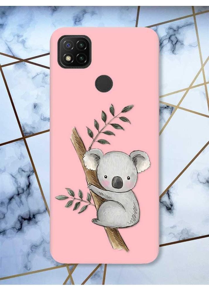 Матовий рожевий чохол на Xiaomi Redmi 9C / 10A:: Коала (принт 132) Creative (359489487)