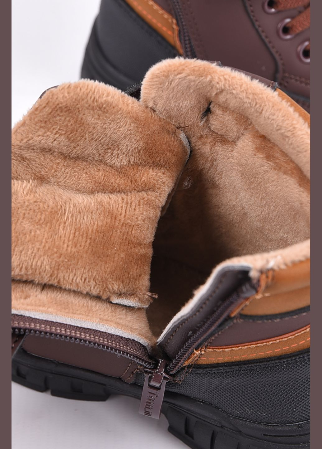 Черевики дитячі для хлопчика демісезонні коричневого кольору Let's Shop (308829212)