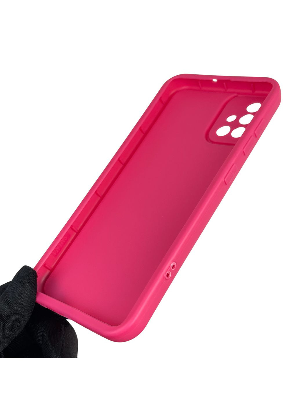 Чехол силиконовый Soft Touch для Galaxy A51 (SM-A515F) малиновый (Полная защита камеры) Samsung (366387099)