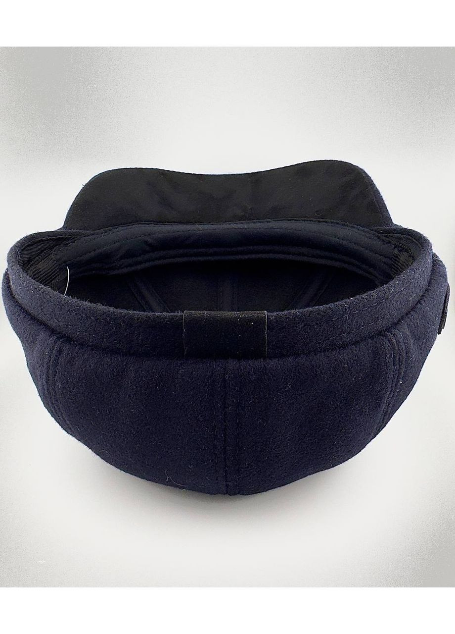 Кепка восьмиклинка темно-синя утеплена вовна на флісі з вухами Paskat кепка восьмиклинка (364201138)