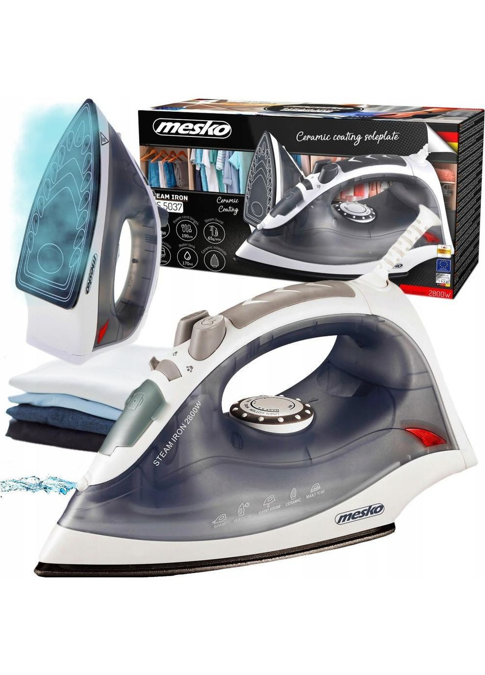 Утюг с паром MS 5037 Mesko (360393678)