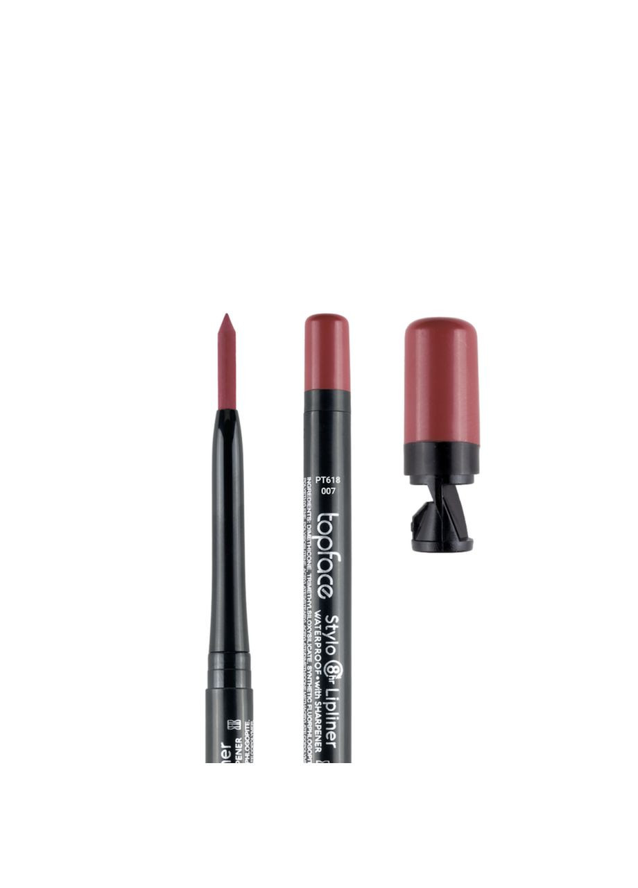 Олівець для губ водостійкий Stylo Lipliner матовий № 001 Рожево-бежевий (PT618) TopFace (331020846)