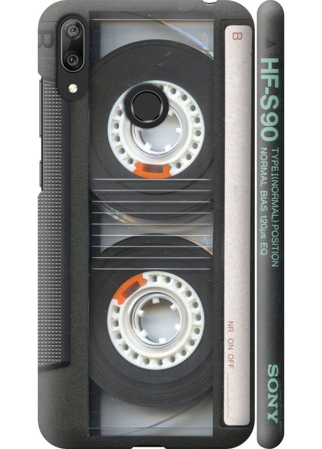 3D пластиковий матовий чохол 'Касета ' для Endorphone Huawei Y7 2019 (257794686)