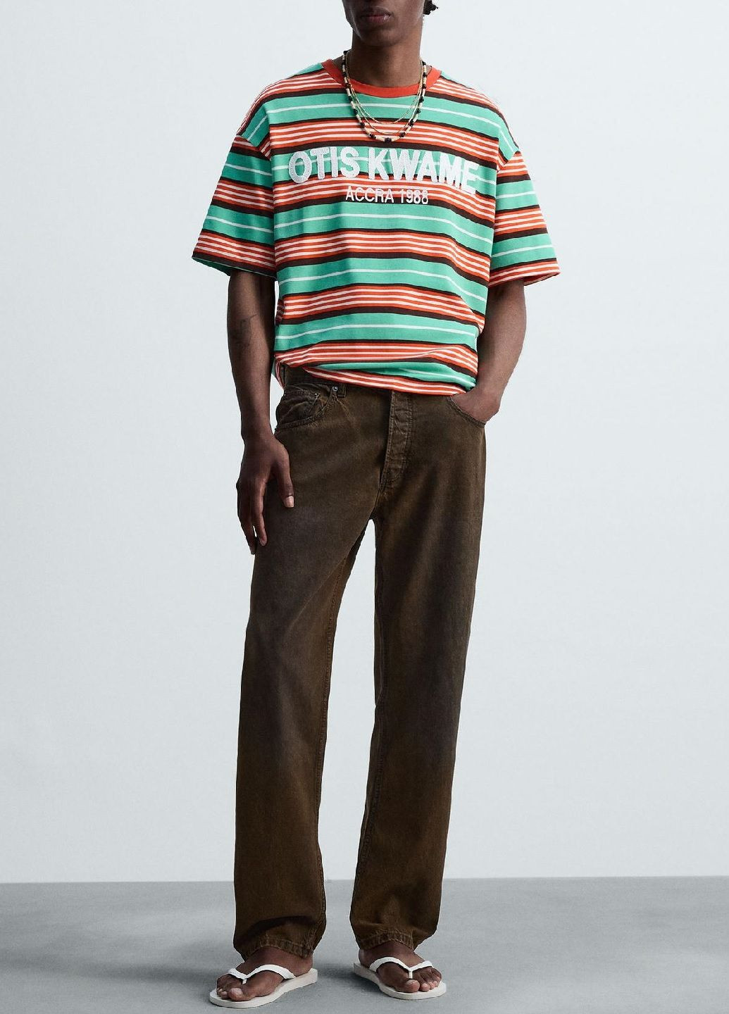 Комбинированная футболка Zara