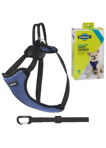 Шлей безопасности в автомобиль Happy Ride Safety Harness S для собак весом 2,79 кг Черно-синий (852185001613) PetSafe (279570283)