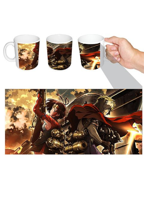 Чашка біла аніме Прути залізної фортеці Кабанері (z0557) No Brand (326996758)