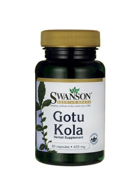 Готу Кола, Gotu Kola, Premium, 435 мг, 60 капсул Swanson (364311154)