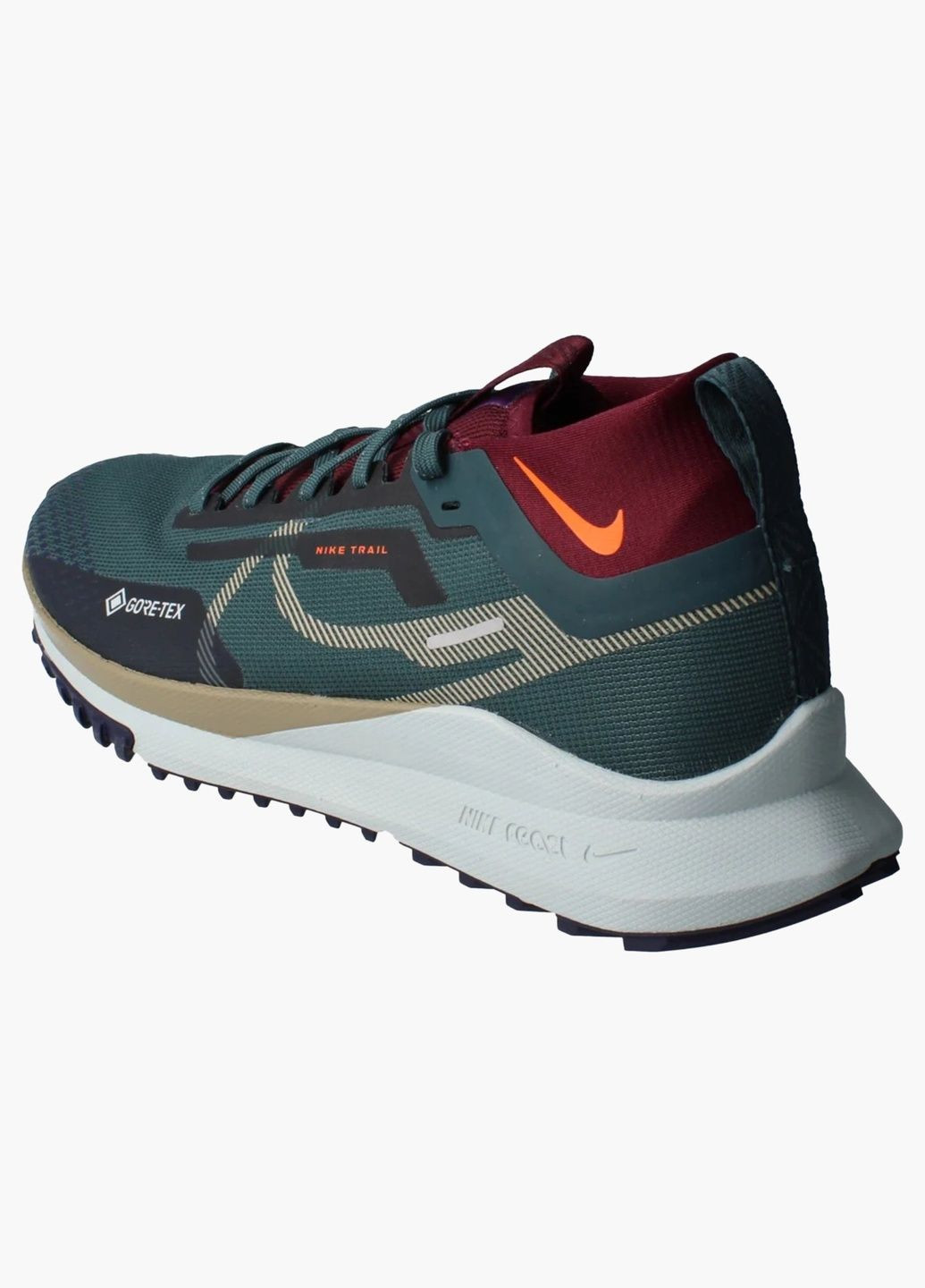 Зеленые кроссовки мужские react pegasus trail 4 green hm9728-300 Nike