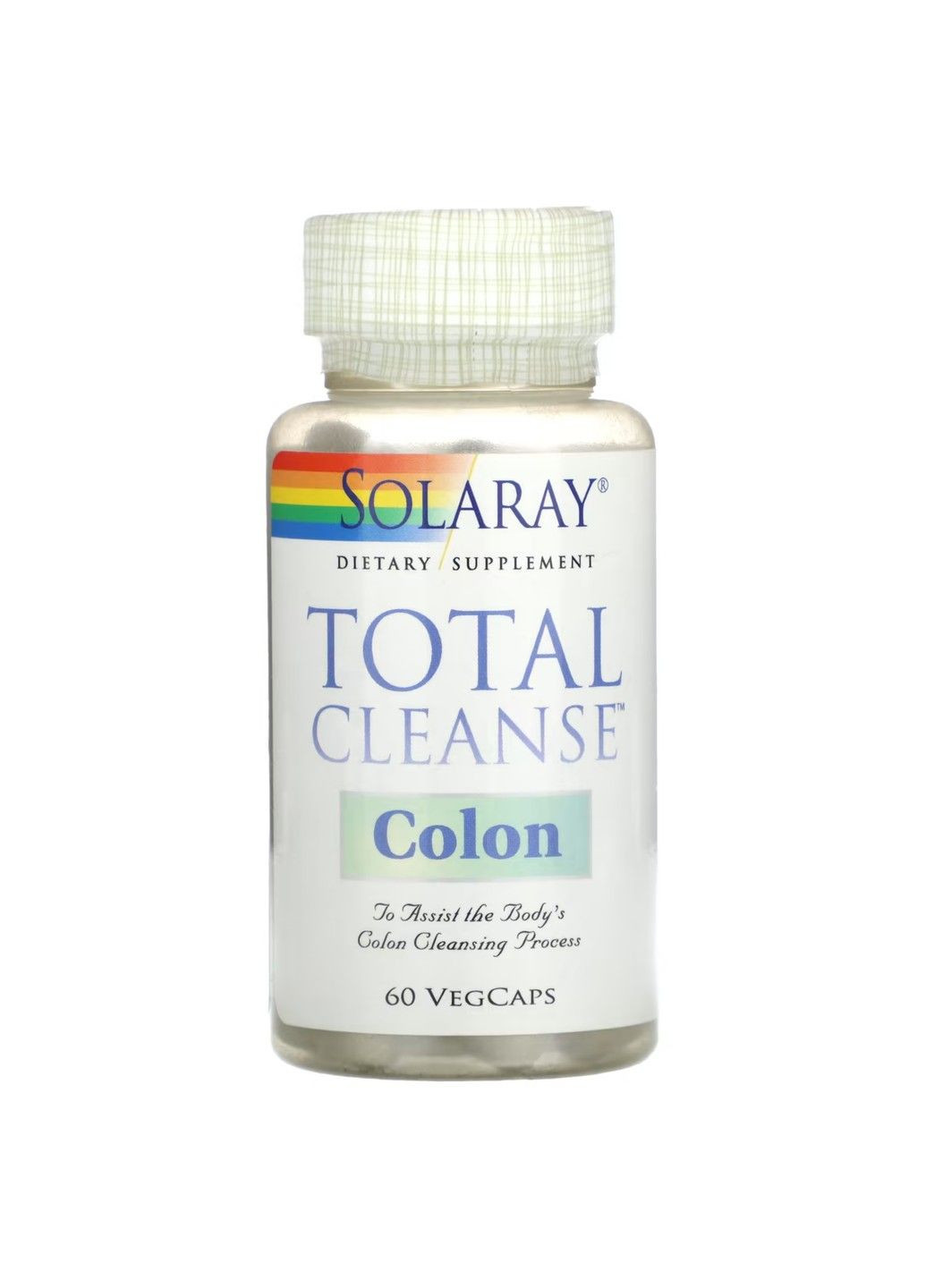Комплекс для Очистки Толстой Кишки Total Cleanse Colon - 60 капсул Solaray (293516644)