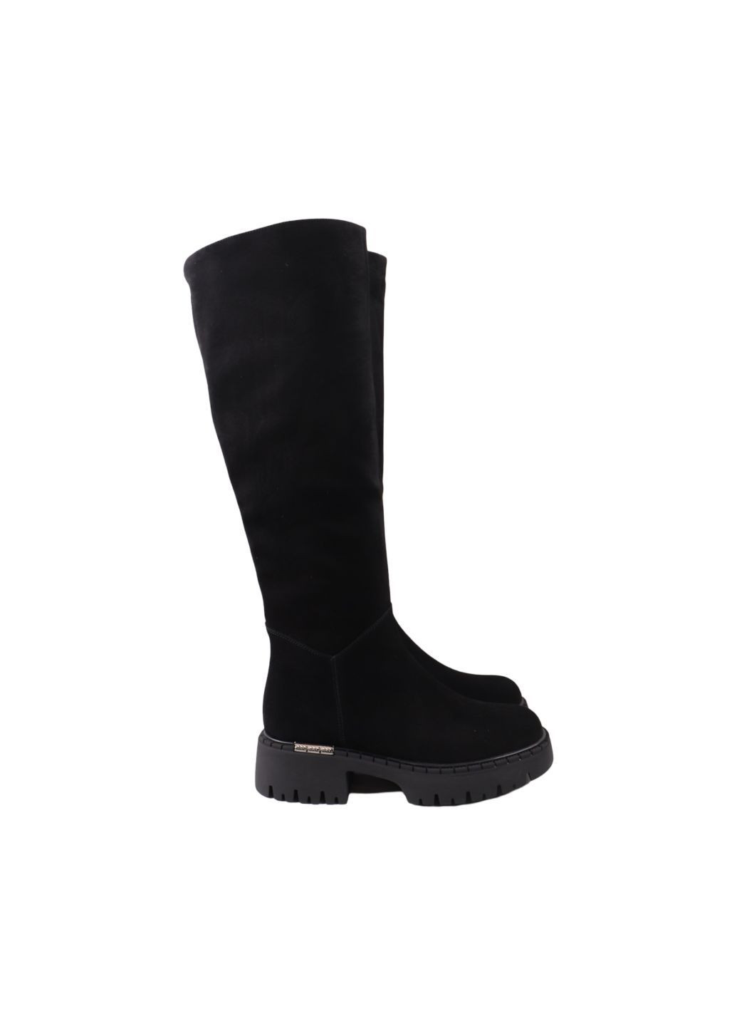 сапоги женские черные натуральная замша Lady Marcia