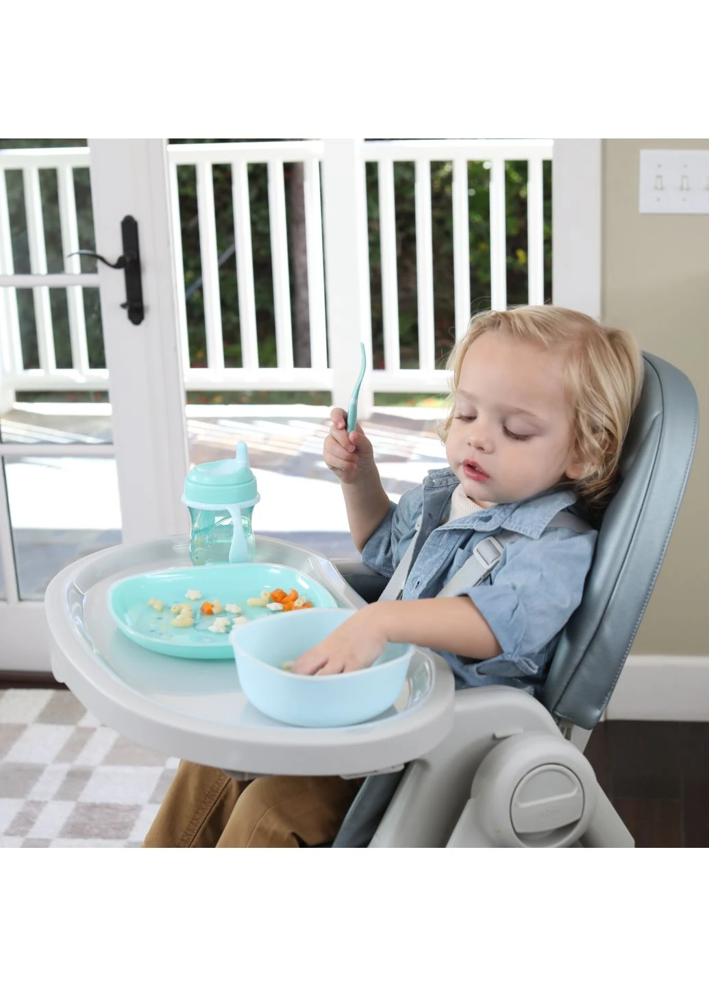 Набір тарілок Dish Set, 12м+, 2 шт., (16002.25) Chicco (391543705)