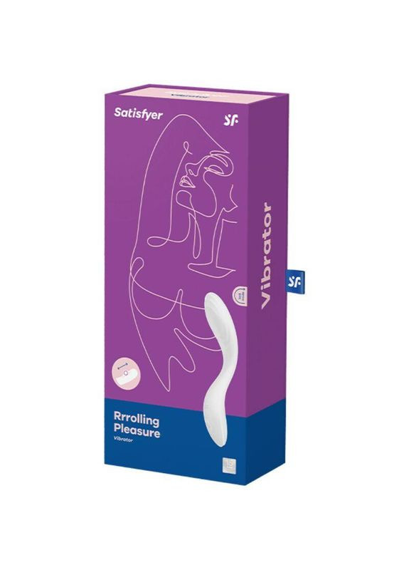 Вібратор із перлинною стимуляцією точки G Rrrolling Pleasure White Satisfyer (303879287)