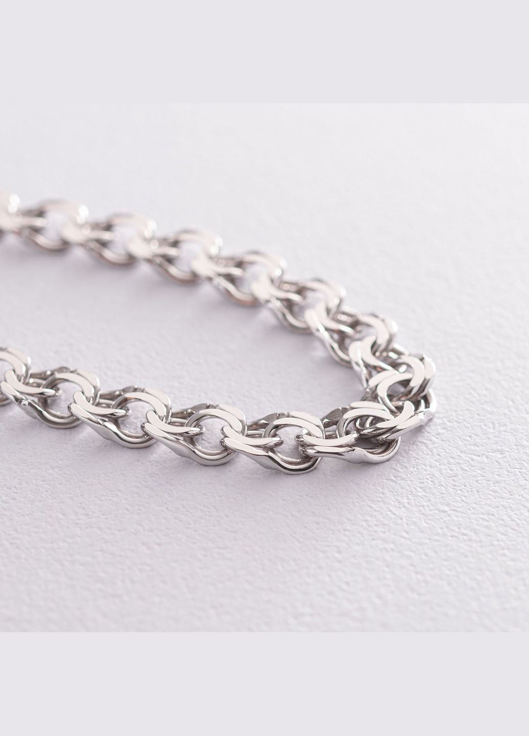 Чоловічий срібний браслет (гарібальді) 0.7 см р0217511 21 Oniks (264295640)
