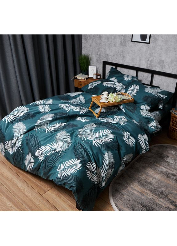 Комплект постільної білизни Микросатин Premium «» King Size 220x240 наволочки 2х70х70 (MS-820007842) Moon&Star Green Oasis (356114244)