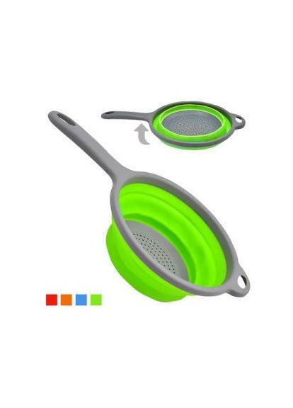 Дуршлаг-трансформер складной, силикон с ручкой, S 34×19.5×8 см (MH-3826S) No Brand (360740082)