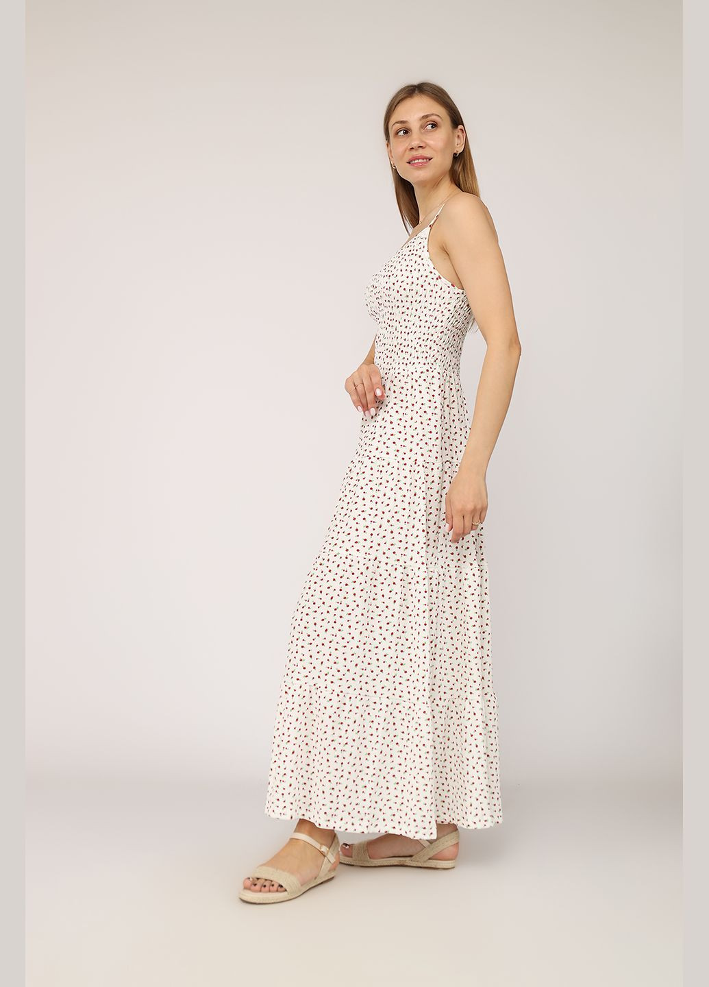 Сарафан жіночий колір білий CB-00279032 Busem (333930660)