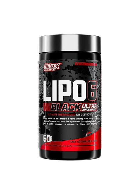Жироспалювач Lipo-6 Black Ultra Concentrate, 60 капсул Nutrex Research (322294144)