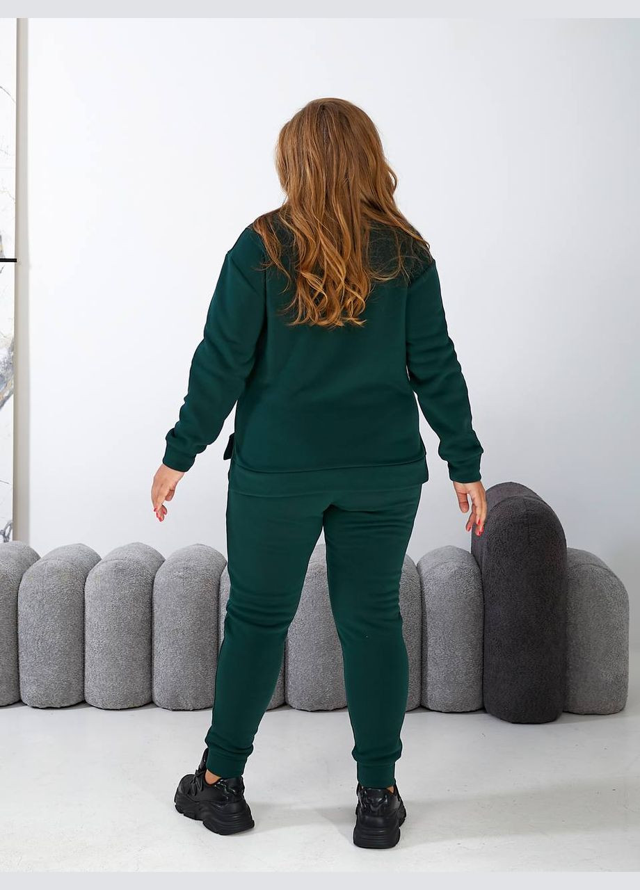 Женский теплый костюм двойка цвет бутылка New Trend (304987340)