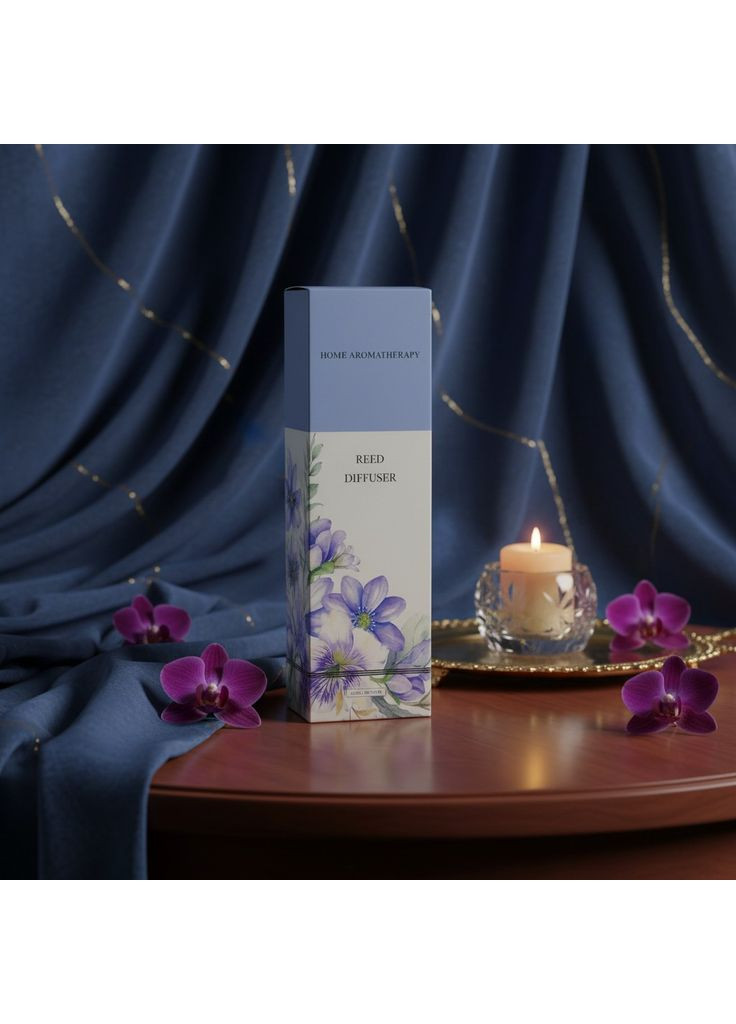 Аромадифузор Encounter парфум для дому з ротанговою кулькою та квіткою натуральний аромат Прозорий 160_1_0_1C No Brand (369489535)