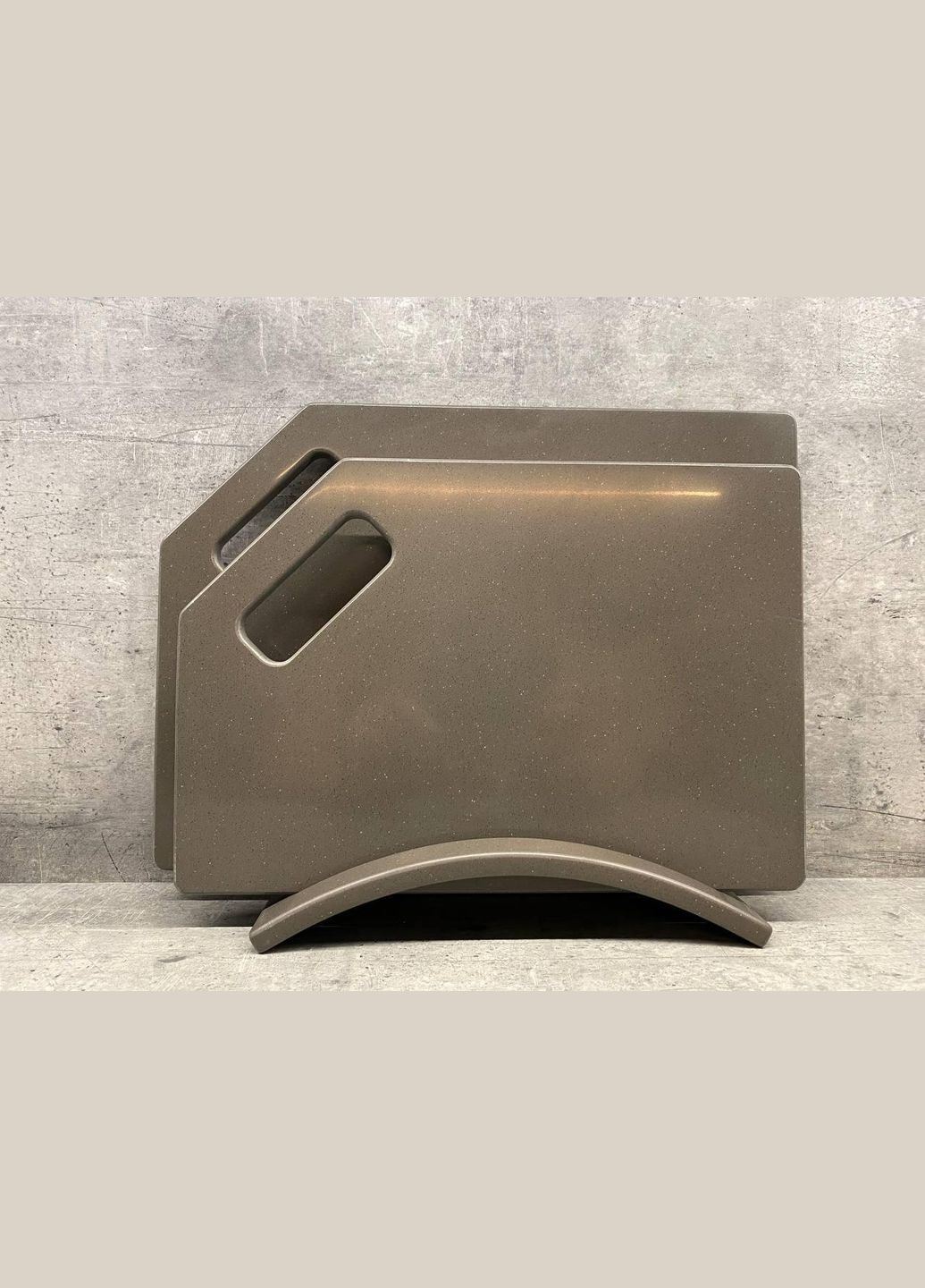 Набор кухонных досок из искусственного акрилового камня sienna brown 2 шт. No Brand (341316382)