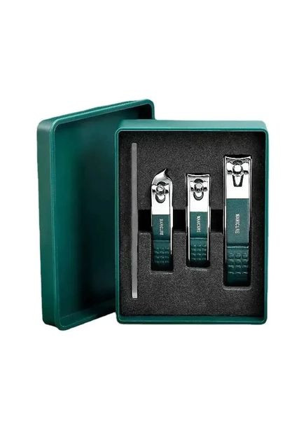 Манікюрний набір для догляду за нігтями 4в1 щипці кусачки для кутикули та пилочка з нержавіючої сталі No Brand (361669626)