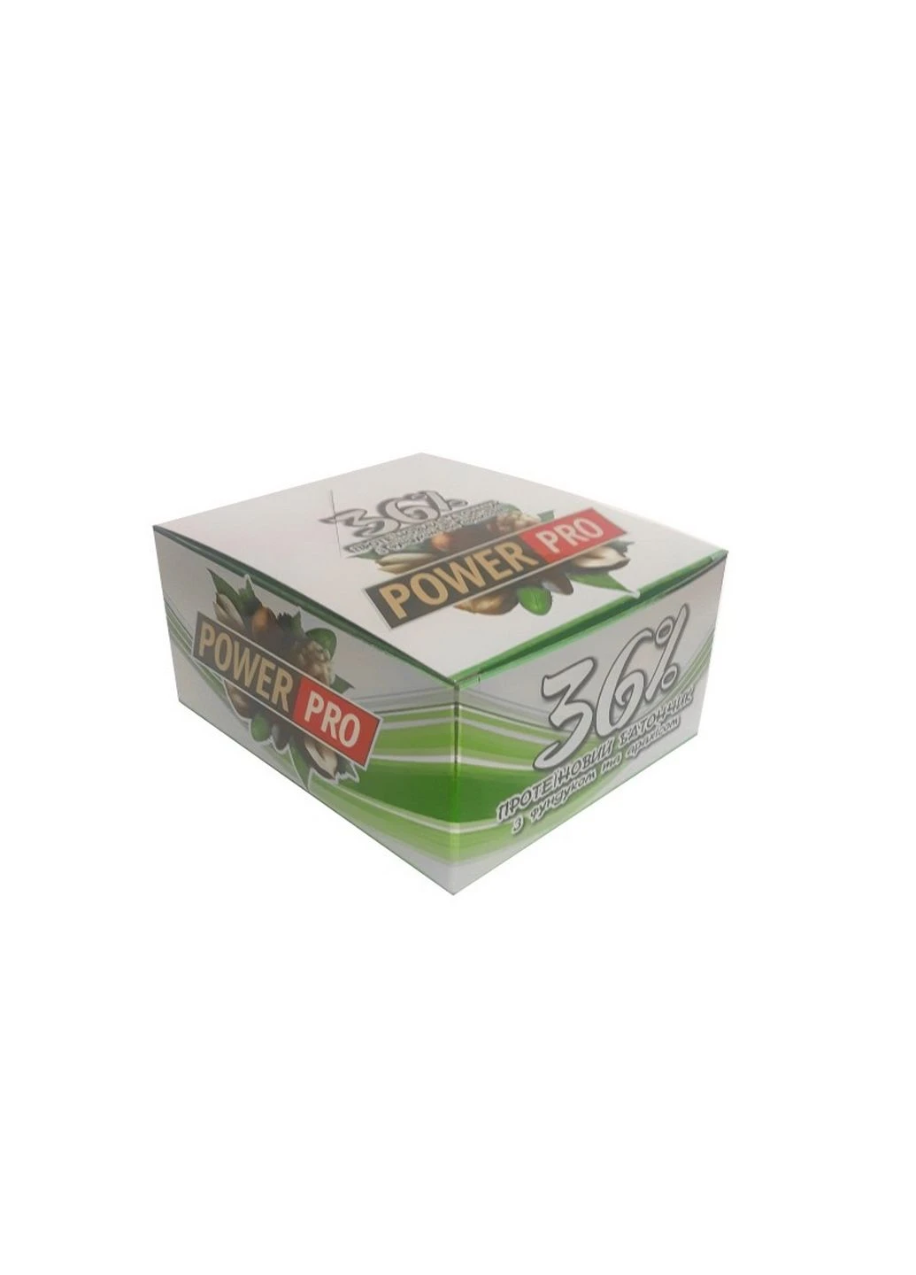 Батончик 36% Protein Bar with Nuts БЛОК, 20*60 грам Чорнослив-волоський горіх Power Pro (293415787)