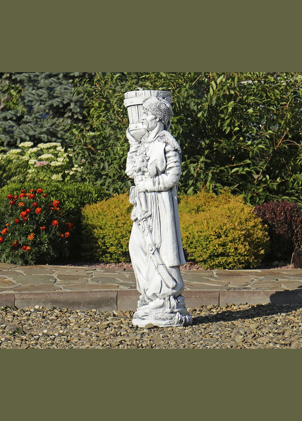 Садова фігура Козак із булавою 98х31х24 см (ССП00045 ) Гранд Презент (284419180)