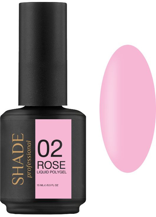 Жидкий полигель Liquid Polygel №02 Rose, 15 мл Shade (352170943)