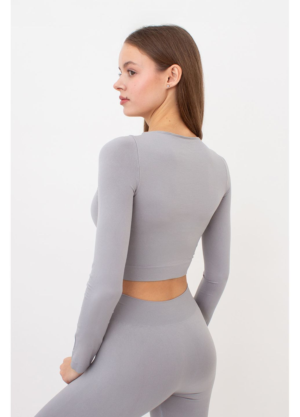 Топ вкорочений Giulia T-SHIRT WITH LONG SLEEVES - (351854005)