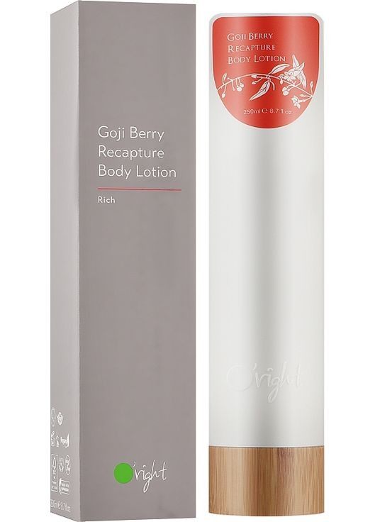 Лосьон для тела для питания и эластичности, восстанавливающий Goji Berry Recapture Body Lotion 250ml (1017784-35611631) O'right (368610326)