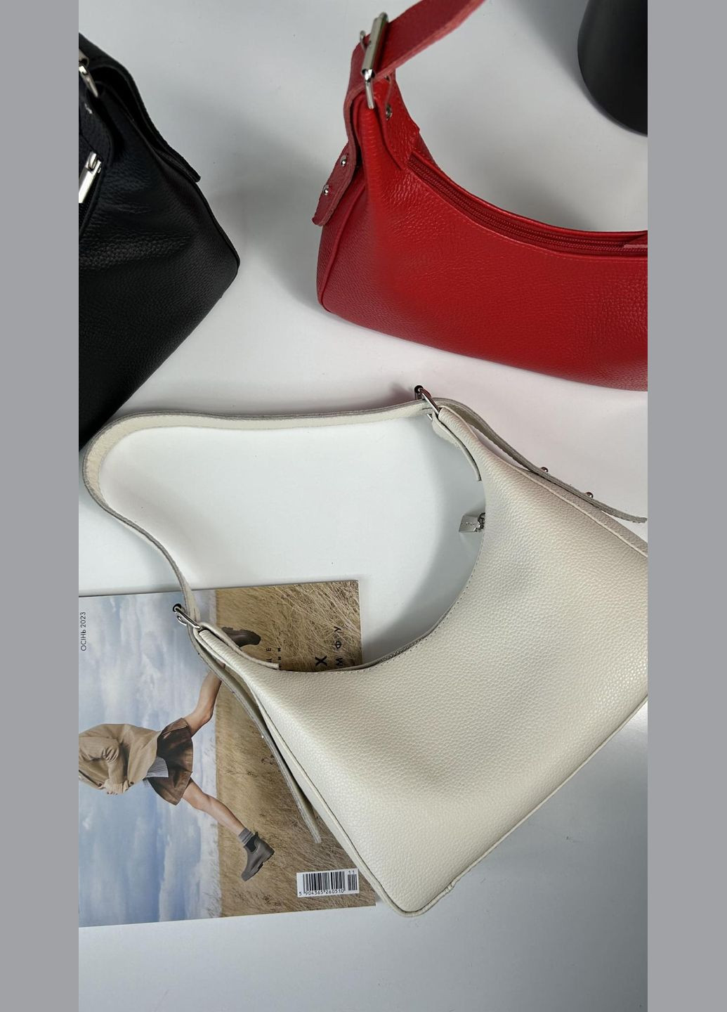 Сумка кожаная женская функциональная бежевая NIUNIU (296662344)